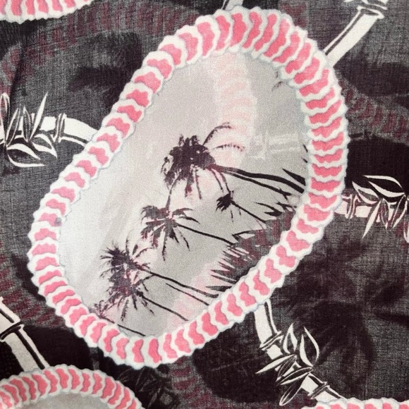 AllSaints | All Saints tropical palm tree shirt, size Large - Picture 3 of 8